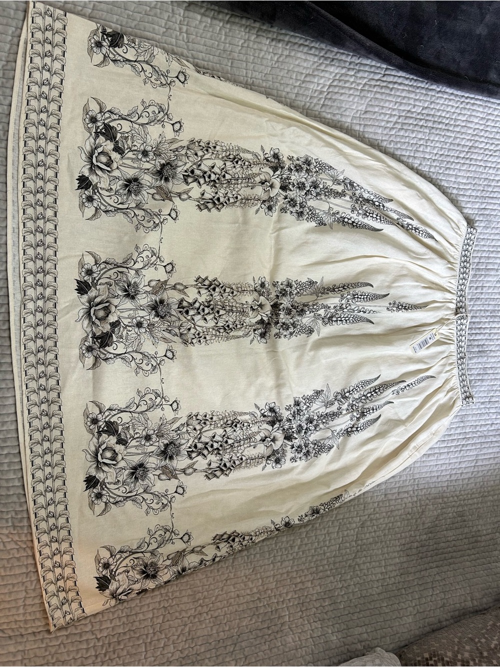 Cream Floral Maxi Skirt NWT $278